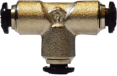 Free Returns Midland Metal 20613N Union Tee, 10 mm Push-In x 10 mm Push-In x 10 mm Push-In, Brass, Nickel-Plated