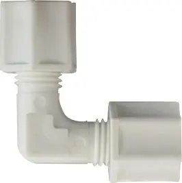 Midland Metal 17126P Union Elbows, Plastic Compression, 3/8 Polyprop Compression Elbow, Plastic Fittings Last Chance