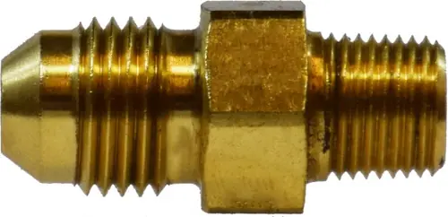 Hassle-Free Returns Midland Metal 28714 Straight Adapter, 7/8 in Male JIC x 3/8 in MIP, 1.84 in, Brass
