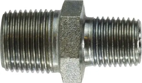 Hot Picks Midland Metal 752066 Hex Nipple, 3/8 in Male BSPT x 3/8 in Male BSPT, Steel