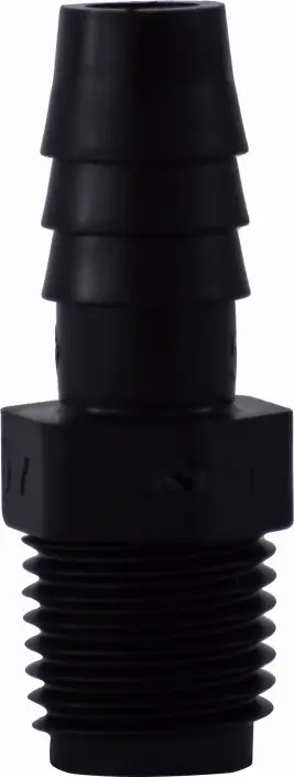 Midland Metal 33009B Adapter, 5/16 in Hose Barbed x 1/4 in MIP, Polyethylene Time-Limited