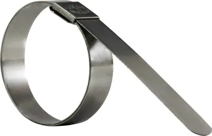 Midland Metal FS6 Preformed Clamp, 1-1/2 in Nominal, Stainless Steel, 5/8 in W, 0.022 in Thick Holiday Sale