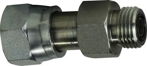 Buy Online Midland Metal FSO2406106 Connector, 1 in Female ORFS x 11/16 in Male ORFS, Steel