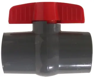 Authentic Midland Metal 899052 Ball Valve, 1 in Nominal, Socket x Socket, 150 psi, PVC Body