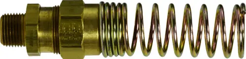 Professional Grade Midland Metal 38342 Adapter with Spring, 3/8 in Hose x 1/4 in MPT, Brass