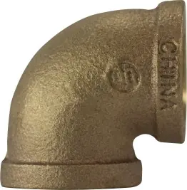 Buy Today Midland Metal 44109 90 deg Elbow, 2-1/2 in FPT x 2-1/2 in FPT, Bronze