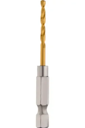 While Supplies Last Milwaukee Tool 48-89-4604 7/64" SHOCKWAVE Impact Duty RED HELIX Titanium Drill Bit, 5 Pack