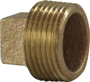 Midland Metal 44660 Cored Square Head Plug, 3 in MPT, Bronze Factory Price
