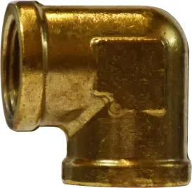 Latest Midland Metal 28010 90 deg Elbow, 1/4 in FIP x 1/4 in FIP, Brass