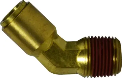 Cheap Midland Metal 540806 45 deg Elbow, 1/2 in Tube OD x 3/8 in MPT, Brass