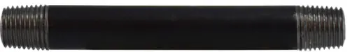 Midland Metal 59034SMLS Seamless Pipe Nipple, 1/4 in MPT x 1/4 in MPT, 10 in L, Steel, Black, SCH 80 Schedule Hassle-Free Returns