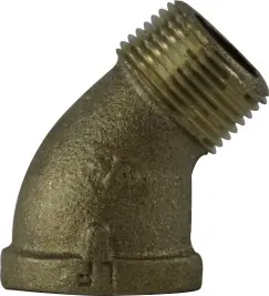Midland Metal 44204LF 45 deg Street Elbow, 3/4 in FPT x 3/4 in MPT, Bronze Special Discount