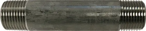 Midland Metal 48052 Welded Pipe Nipple, 3/8 in MPT x 3/8 in MPT, 8 in L, Stainless Steel, SCH 40 Schedule Save Now