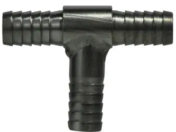 Next Day Delivery Midland Metal 34562 Barb Hose Tees, Stainless Steel Hose Barbs, 1/4 SS Barb Tee, Brass Fittings