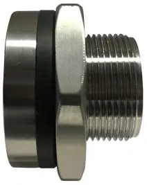Hot Deal Midland Metal 63218 Bulkhead Fitting, 2 in NPT x 2 in NPT, Stainless Steel