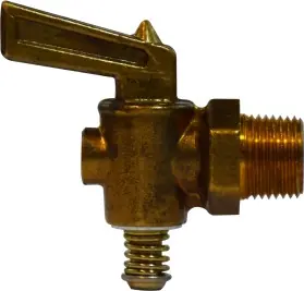 Save Now Midland Metal 46070 Drain Cock, 1/8 in Nominal Pipe, MIP, Brass Body