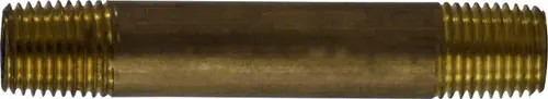 Midland Metal 40035 Seamless Pipe Nipple, 1/4 in MPT x 1/4 in MPT, 11 in, Brass Exclusive Offer