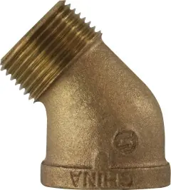 Best Price Midland Metal 44207 45 deg Street Elbow, 1-1/2 in MPT x 1-1/2 in FPT, Bronze