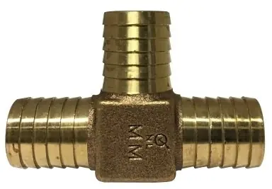 Latest Midland Metal 973967LF LF Brass Tee, Inserts for Plastic Pipe, 1-1/4 Bronze Hose Barb Lead-Free Tee, Plumbing Accessories
