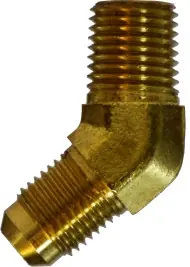 Time-Limited Midland Metal 28738F 45 deg Elbow, 3/4 in Male JIC x 1/2 in MIP, Brass