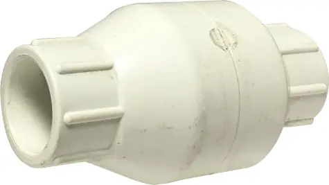 Midland Metal 940327 Glue In-Line Spring Check Valve, 1 in Nominal, Slip x Slip, PVC Body, Domestic Time-Limited