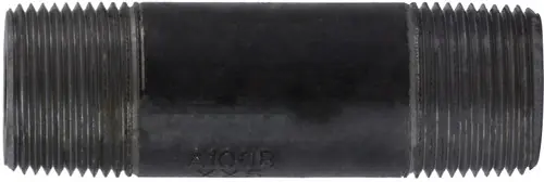 While Supplies Last Midland Metal 59105SMLSXX Seamless Pipe Nipple, 1 in MPT x 1 in MPT, 4 in L, Steel, Black, XXH Schedule, 1000 lb