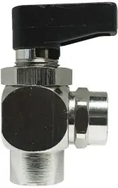 Midland Metal 46672 90 deg Angle Mini Ball Valve, 3/8 in Nominal, FIP x FIP, 250 psi Pressure Deal
