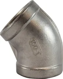 Midland Metal 63184 45 deg Elbow, 3/4 in FNPT x 3/4 in FNPT, Stainless Steel, 150 lb Big Sale