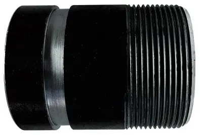 Midland Metal 59170TV Seamless Pipe Nipple, 2 in Threaded x 2 in Grooved, 8 in L, Steel, Black, SCH 80 Schedule Big Sale