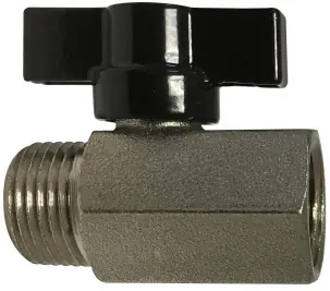 Midland Metal 46932T Mini Ball Valve, 3/8 in Nominal, FPT x MPT, 450 psi Pressure, 32 to 176 deg F Deal