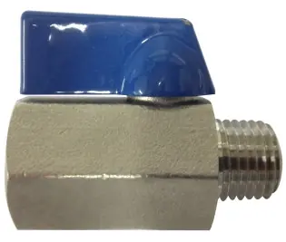 Best Choice Midland Metal 46931SS Miniature Ball Valve, 1/4 in Nominal, MPT x FPT, 400 psi Pressure