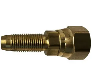 Midland Metal 32770 Reusable Swivel Stem Adapter, 1/4 in Hose Barbed x 1/4 in FNPSM, Brass Buy Online