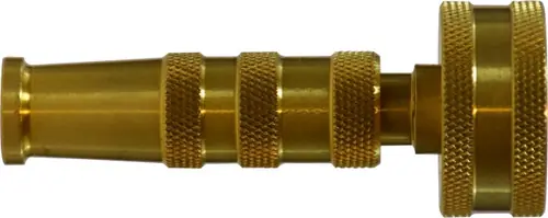 Last Chance Midland Metal 30640 Crossed Pattern Nozzle, 3/4 in Female Garden Hose Threaded, Brass