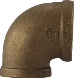 Best Seller Midland Metal 44131 90 deg Reducing Elbow, 1 in FPT x 3/4 in FPT, Bronze