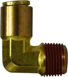 Midland Metal 690302 90 deg Elbow, 3/16 in Tube OD x 1/8 in Male NPTF, Brass Best Seller