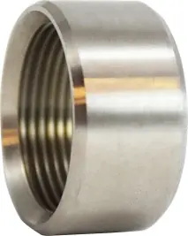 Midland Metal 62777 Half Coupling, 1-1/2 in FPT x 1-1/2 in Butt Weld, Stainless Steel, 150 lb In Demand