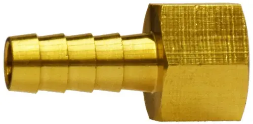 Cheap Midland Metal 32060 Rigid Adapter, 1/2 in Hose Barbed x 3/8 in MPT, Brass