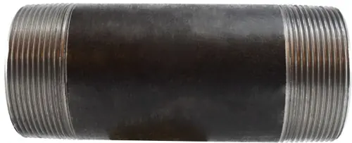 Shop Now Midland Metal 59205SMLS Seamless Pipe Nipple, 3 in MPT x 3 in MPT, 5 in L, Steel, Black, SCH 80 Schedule, 300 lb