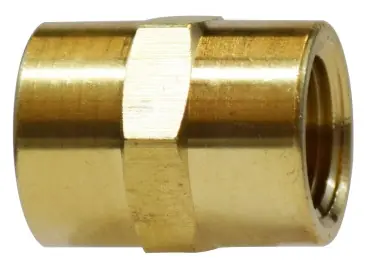 Low Price Midland Metal 28060L Light Pattern Coupling, 3/8 in FNPTF x 3/8 in FNPTF, 1 in, Brass