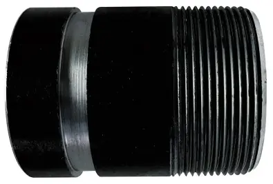 Fresh Stock Midland Metal 57201TV Seamless Pipe Nipple, 3 in Threaded x 3 in Grooved, 3 in L, Steel, Black, SCH 40 Schedule