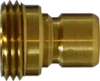 Midland Metal 30452 Male End Quick Disconnect Coupler, 3/4 in Male Garden Hose Threaded x 3/4 in, Brass Budget