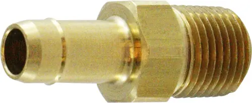 Midland Metal 21025 Single Mini Adapter, 3/8 in Barbed x 1/8 in MIP, Brass Get Yours