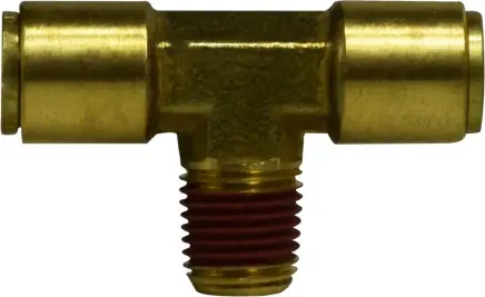 Midland Metal 720804 Branch Tee, 1/2 in Push-In x 1/4 in MIP x 1/2 in Push-In, Brass Factory Price