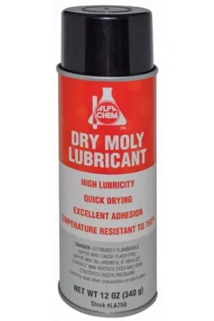 Alfa Tools LA750 16 oz Mro Dry Moly Lube Aerosol, 12 Pack Order Now