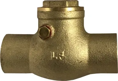 Midland Metal 940363LF Swing Check Valve, 3/4 in Nominal, Sweat x Sweat, Cast Brass Body, Import Top Rated