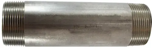 Limited Offer Midland Metal 48155 Welded Pipe Nipple, 1-1/2 in MPT x 1-1/2 in MPT, 12 in L, Stainless Steel, SCH 40 Schedule