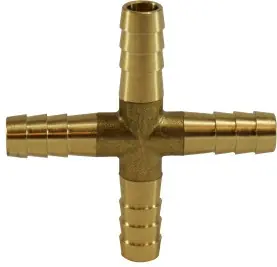Midland Metal 32610 Pipe Cross, 3/8 in Hose Barbed x 3/8 in Hose Barbed x 3/8 in Hose Barbed x 3/8 in Hose Barbed Trending