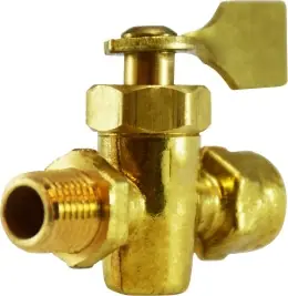 Same Day Shipping Midland Metal 46401M Solid Bottom Fuel Valve, 1/4 x 1/4 in Nominal, FPT x MPT, 30 psi Pressure