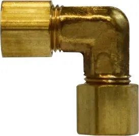 Luxury Midland Metal 18128 90 deg Union Elbow, 5/8 in Compression x 5/8 in Compression, Brass