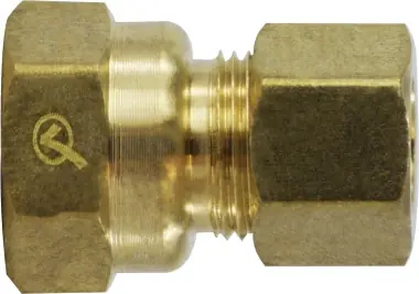 Midland Metal 18159LF Coupling, 1/2 in Compression x 1/2 in FNPTF, Brass Special Offer
